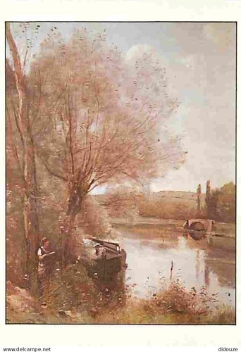 Postcard art painting - -,
