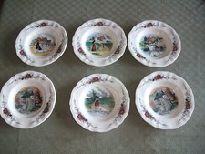 6 assiettes creuses OBERNAI " Sarreguemines résistant lave vaisselle