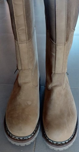 Bottes volkl cuir beige marron - bottes,