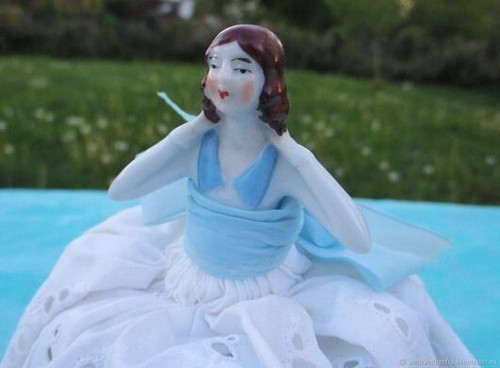 Antique porcelain half candy - antique,
