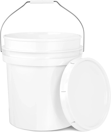 Pack gallon white bucket - 5-gallon,