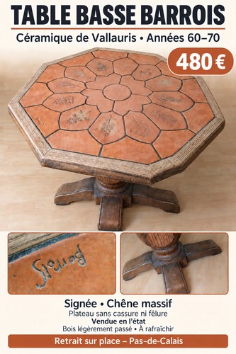 Barrois table basse céramique - barrois,
