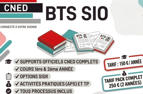 Cours cned bts sio 2026 - cned,