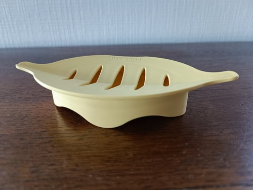 Porte savon tupperware jaune - porte-savon,