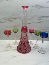 Carafe et 5 verres cristal Val