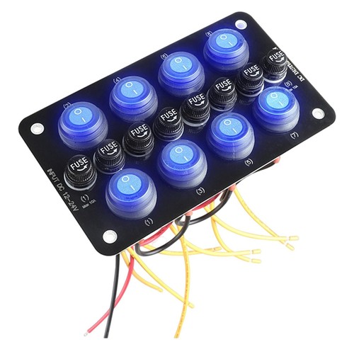 Gang rocker switch - 8,