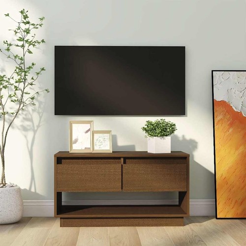 Meuble marron miel 74x34x40 - marron,