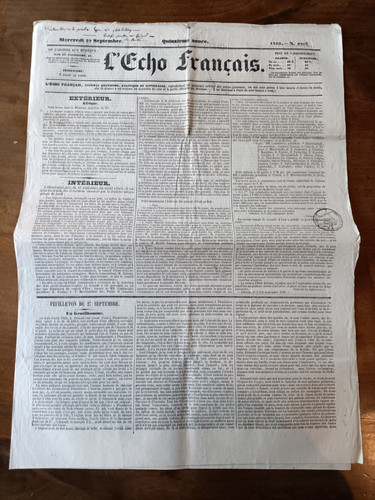 Vieux journal l echo - journal,
