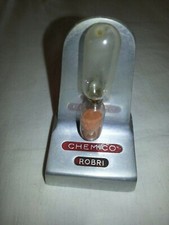 Superbe ancien sablier Chemico Robri en alu brossé SURESNES USINE PIECES AUTO