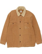 KARL KANI Mens Corduroy Jacket UK 40 Large Beige Cotton CN03