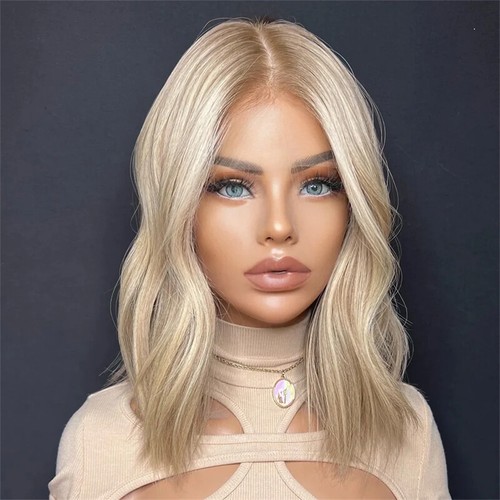 Ash brown with white blonde - ash,