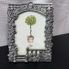 Sixtrees Pewter Rose Picture Frame Veranda Overlook