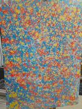 Papier marbré à la cuve de