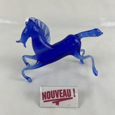 ➜BLUE HORSE FIGURINE/SCULPTURE in Hand Blown Glass Decorative Statuette