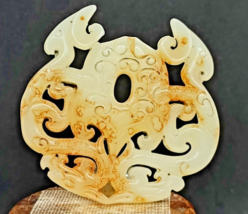 Ancien pendentif jade - ancien,