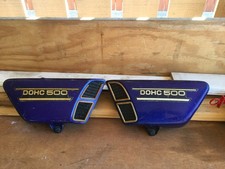 1974 Yamaha XS500 L&R side covers OEM
