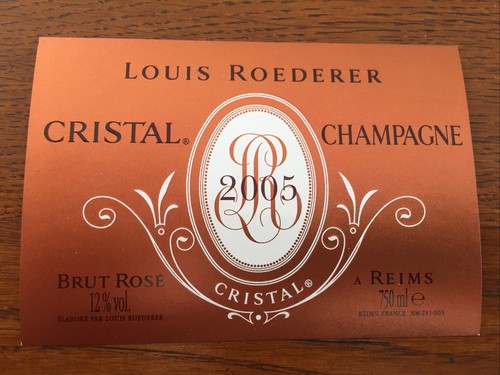 Une étiquette champagne - de,