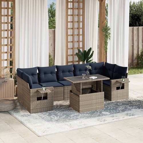 Salon jardin avec coussins - jardin,