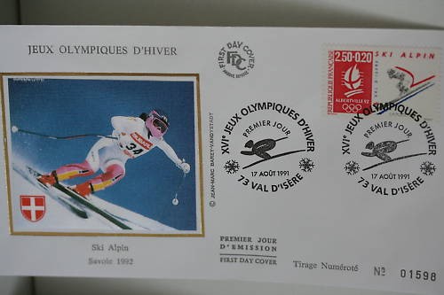 Enveloppe premier jour - enveloppe, soie
