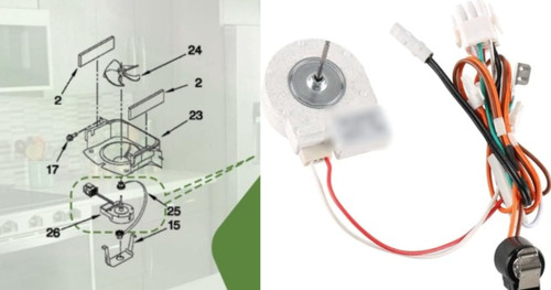 Fridge motor part - fridge,