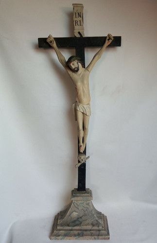 Superbe rare grand - grand, crucifix