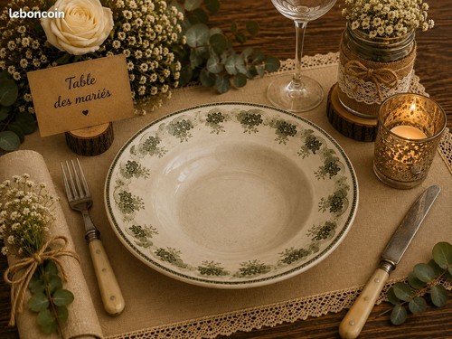 Ancienne assiette creuse - 1,