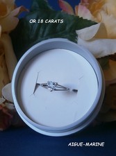 BAGUE OR BLANC 18 CARATS AIGUE