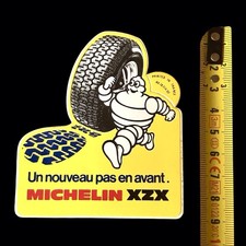 vintage tire sticker MICHELIN XZX yellow Bibendum automobile garage