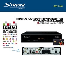 Récepteur Décodeur Enregistreur Satellite HD STRONG SRT 7404 + Carte TNTSAT - ch