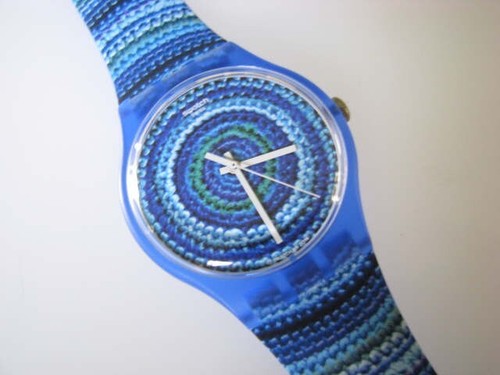 Centrino blue woven circles - blue,