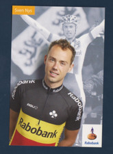 CYCLING cycling card SVEN NYS Belgian champion team RABOBANK 2001