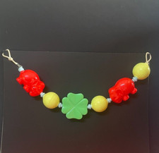 VINTAGE - ANTIQUE TOY PRAM RATTLE PLASTIC STROLLER - ITALY 1970