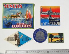 LOT 5 ETIQUETTES ANCIENNES