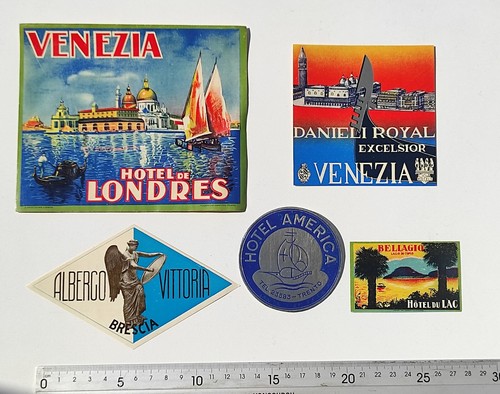 Lot etiquettes anciennes - lot, 5