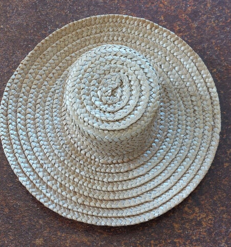 Joli chapeau paille ancien - paille,