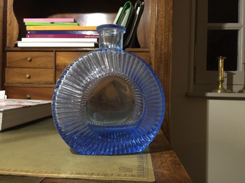 Bouteille déco bleu cobalt