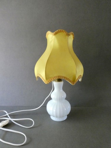 Lampe chevet en opaline - lampe,