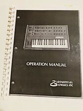 Sequential Circuits Pro One Original Vintage User Manual