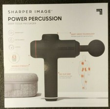 Sharper Image Power Percussion Deep Tissue Massager With 6 Attachments - NOB