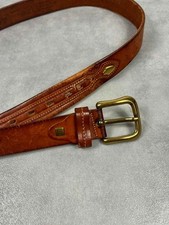 Ceinture cuir marron vintage