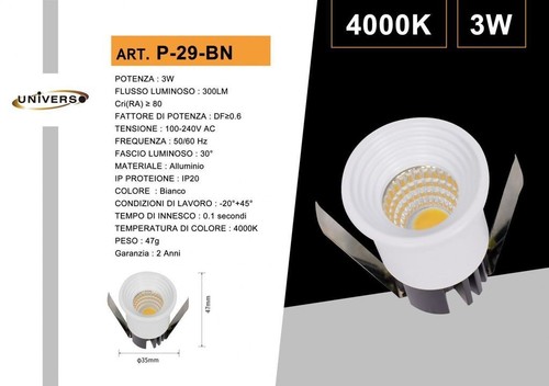 Mini spot led universo - mini,
