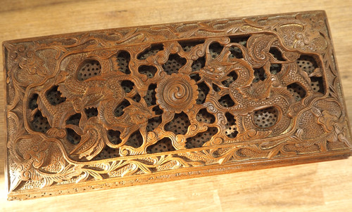 Antique chinese carved wood - carved,