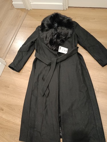 Bershka manteau long noir