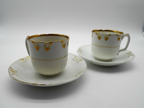 Superbe paire tasse sous - de,