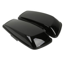 Black Hard Saddlebag Lids Fit