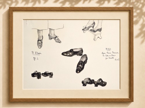 étude chaussures anciennes - Étude,