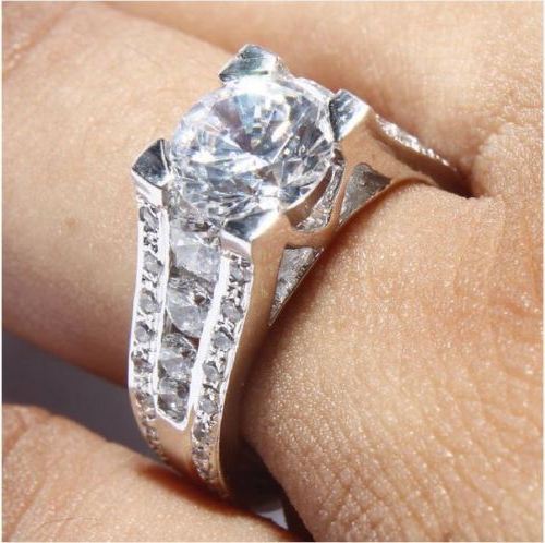 Bague fiançailles en - bague, de