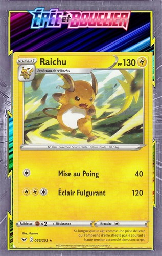 Raichu eb01 épée et - eb01:Épée,