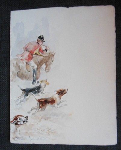 Chasse courre ancien menu - a,