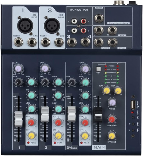 Professional mixer 4 channel - |, 4-channel